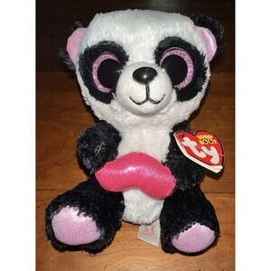 Ty Beanie Boos - CUTIE PIE the Panda Bear 6" With Tags Plush Stuffed Animal Toy